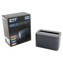CiT 2.5/3.5 Inch SATA Docking Station Gunmetal Grey USB 3.0